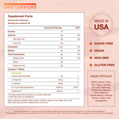 Bear Balanced Creatine Gummies texture closeup reveals chewy, flavorful consistency.