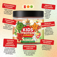 Bear Bites Gummies ingredients label emphasizing vegan gluten-free sugar-free nutrition
