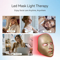 BeaRay LED face mask with one-touch forehead control for ease