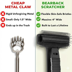 Bearback extendable back-scratcher length adapts to back, shoulders, legs.