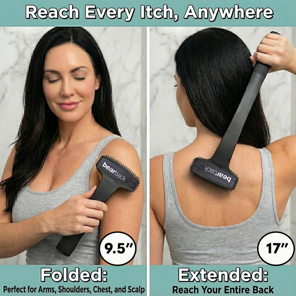 Bearback skin-safe bristles deliver soothing scratch without irritation.