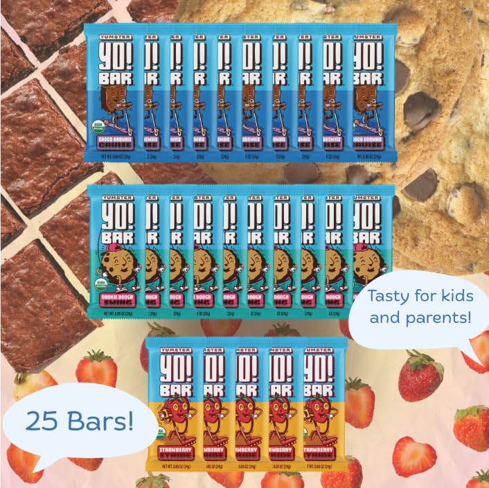 Bearded Brothers Yo! Bar vegan organic bars close-up emphasizing three flavors.