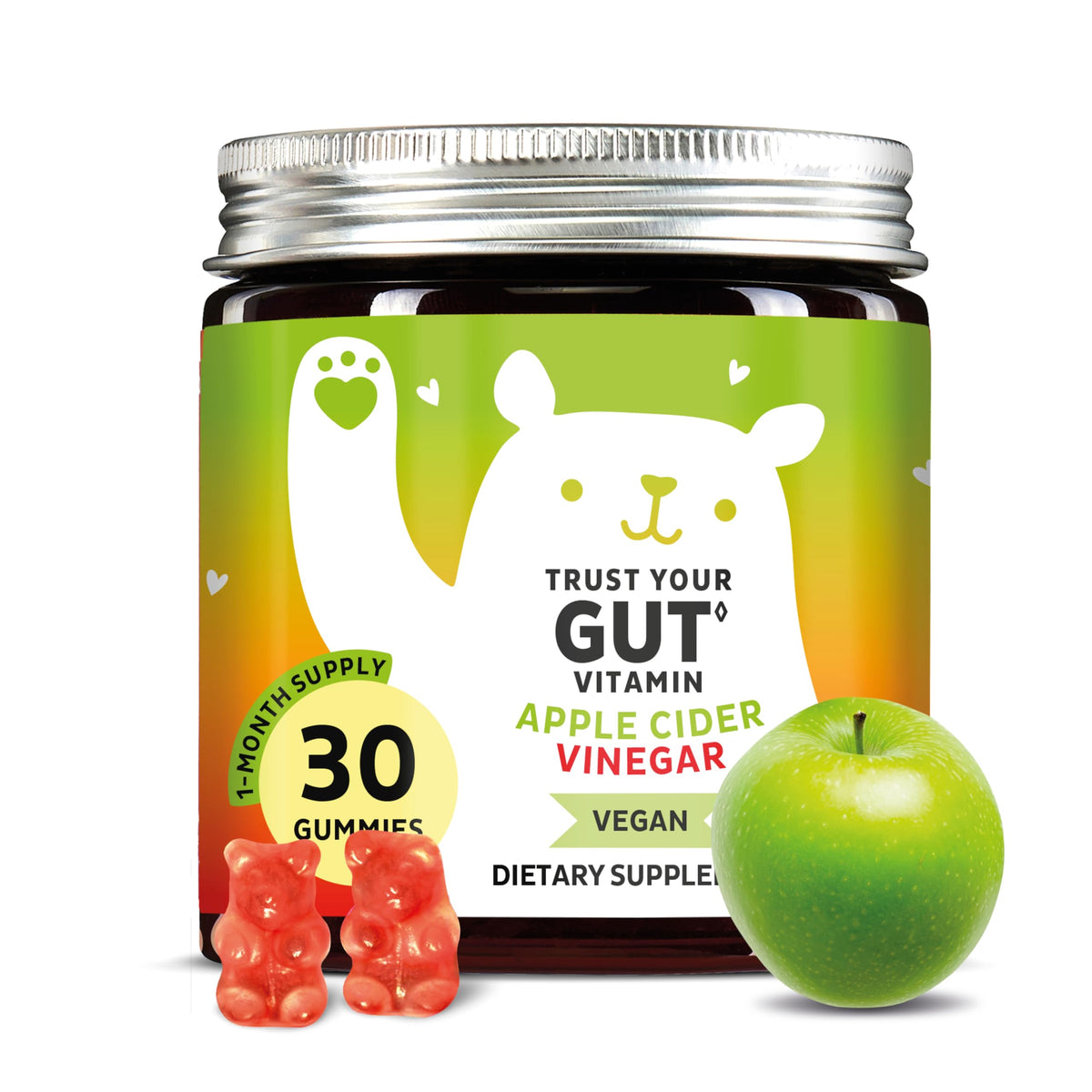 Bears with Benefits ACV gummies bottle for easy daily metabolism support