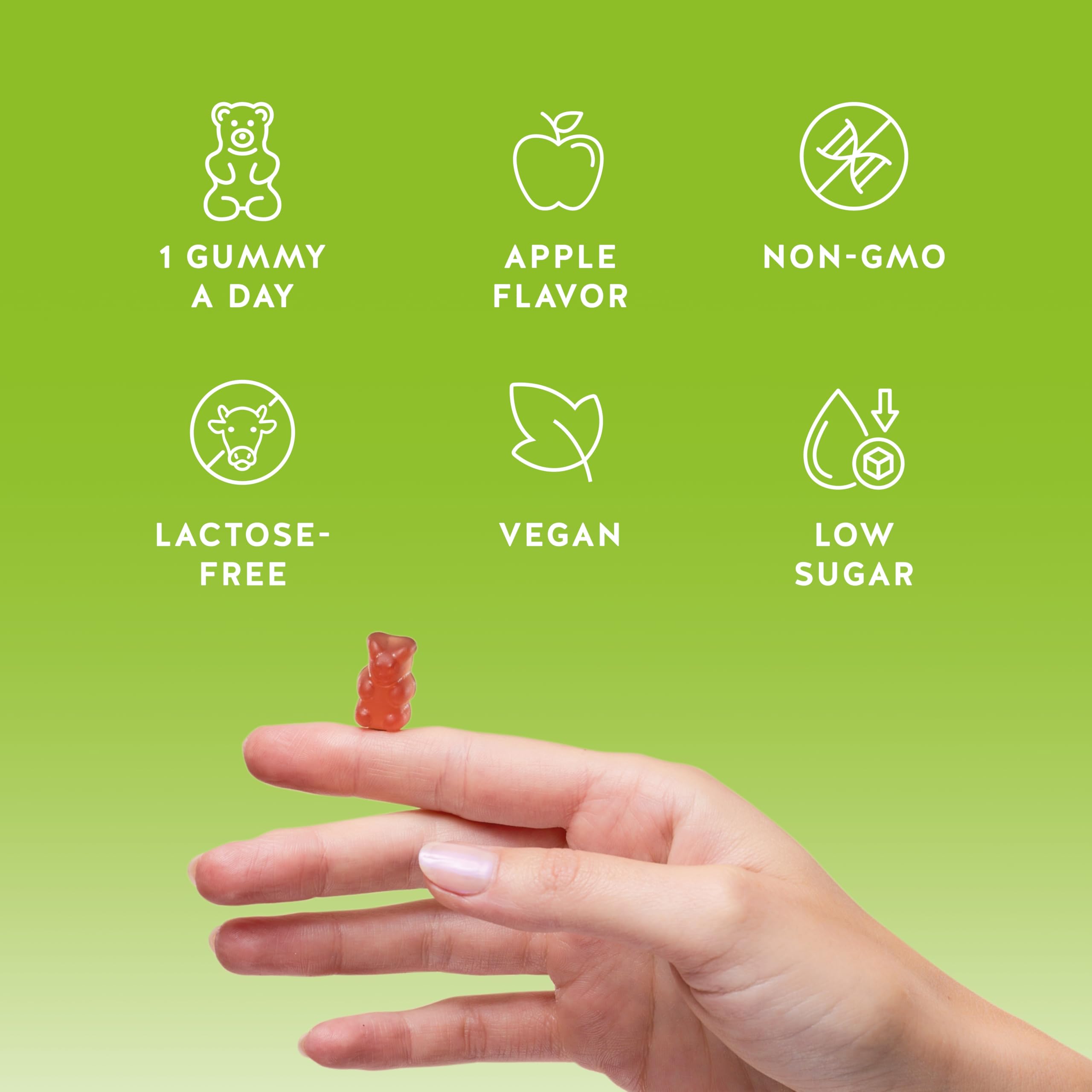 Bears with Benefits gummies on plate promoting daily gut health ritual
