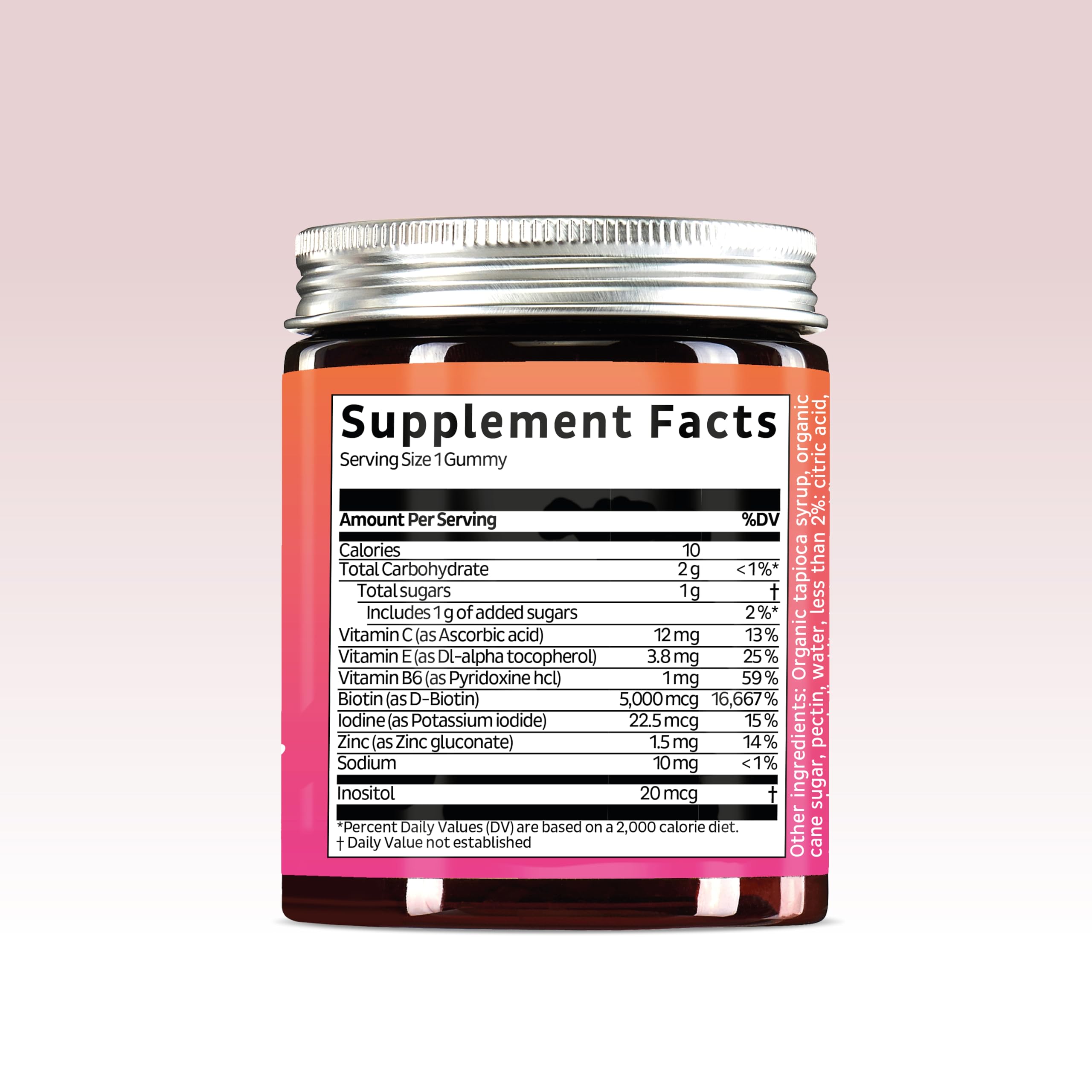 Bears with Benefits Biotin Gummies packaging front with modern design