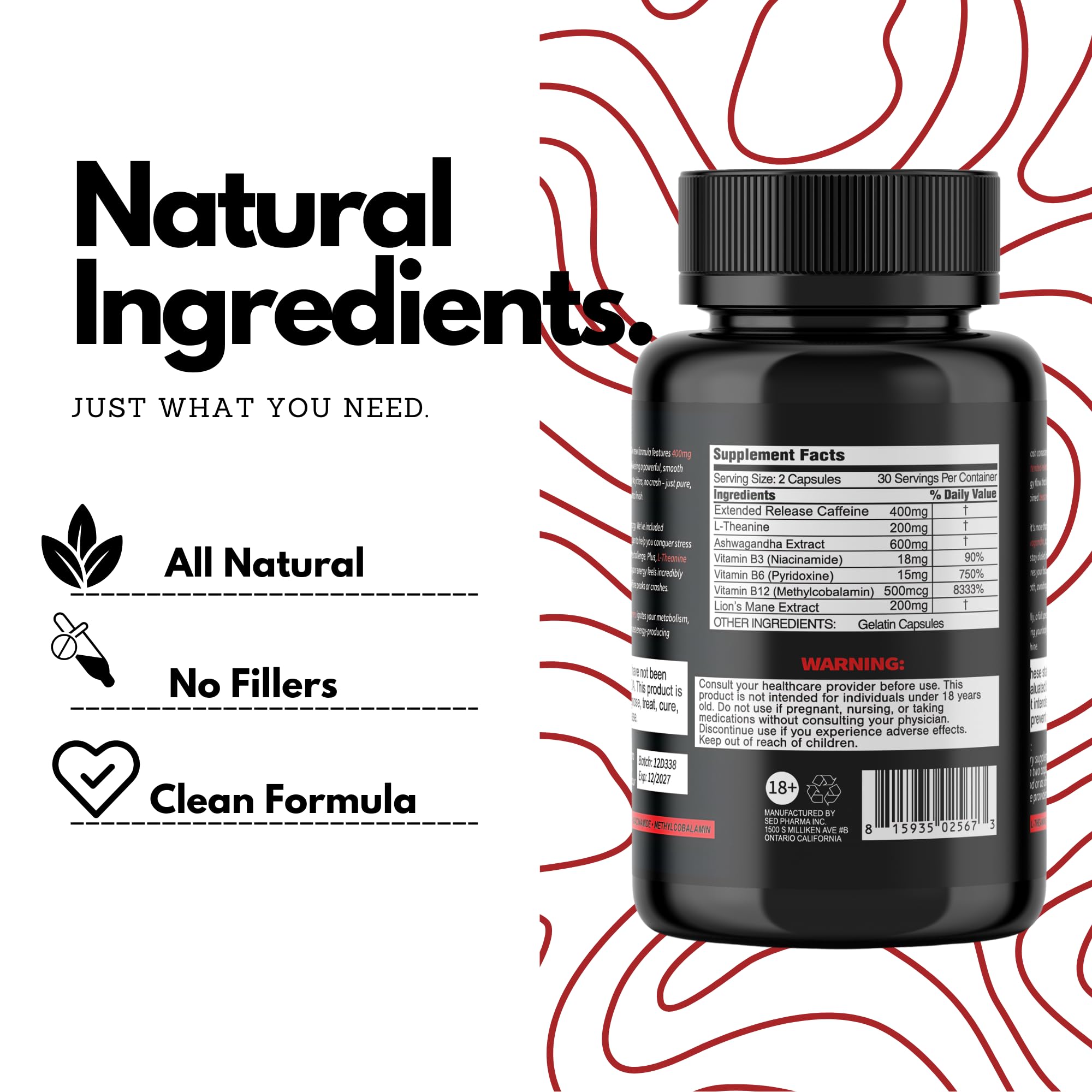 Beast Mind Lion’s Mane nootropic capsule for mental clarity.