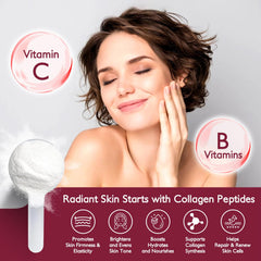 BEAUTIDE ingredient panel featuring Vitamin C and Hyaluronic Acid for hydration.