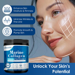 BEAUTIDE collagen being stirred into a drink for hydration and glow