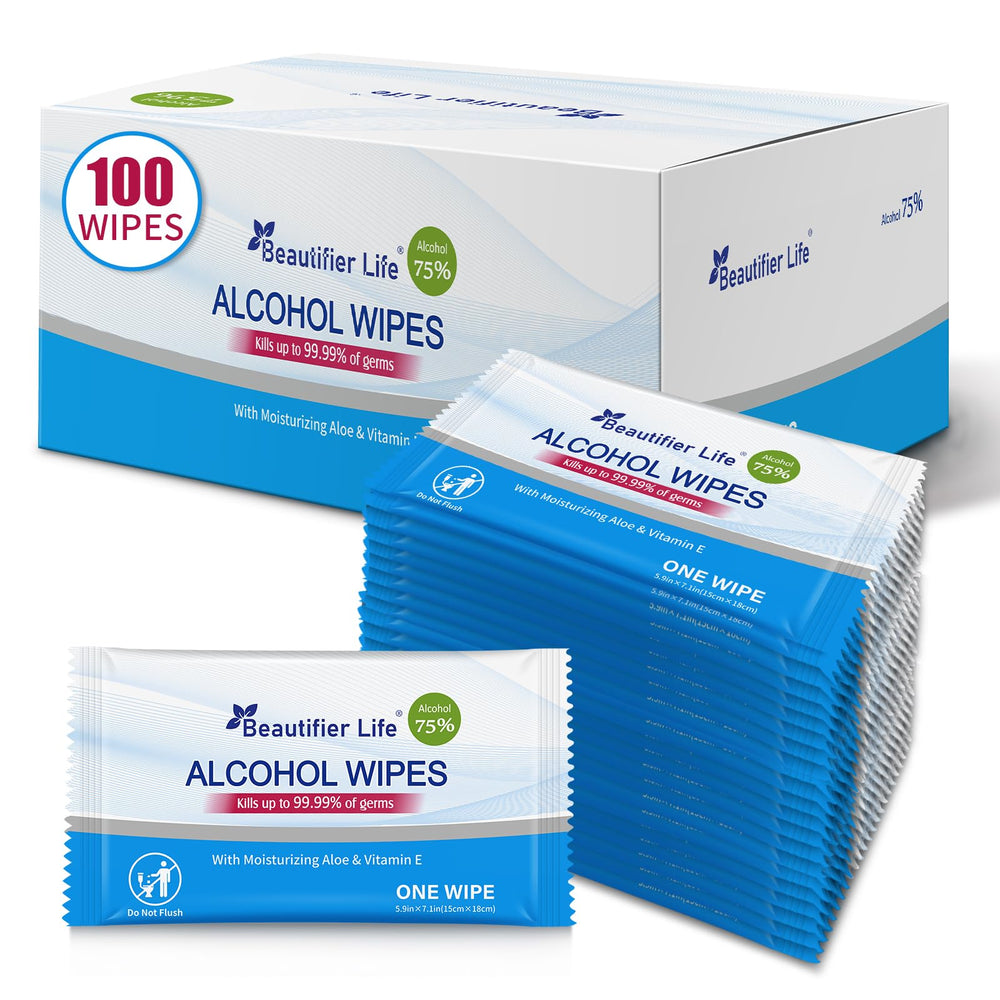 Beautifier Life hand-sanitizing-wipes-individual-packets for on-the-go hygiene.