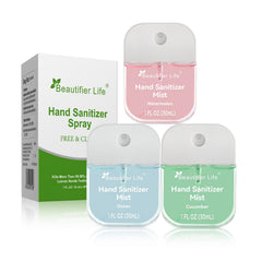 Beautifier Life watermelon-scent mini sanitizer for a fruity, fast-dry clean.