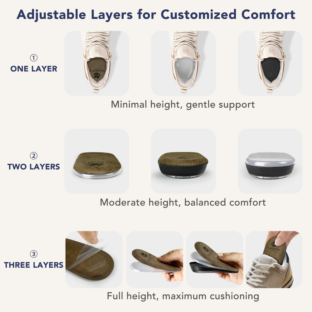 Beautulip diseño discreto para calzado, compatible con la mayoría de zapatos.