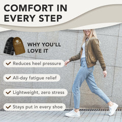 Beautulip heel cups offer lightweight shock absorption for easier steps.