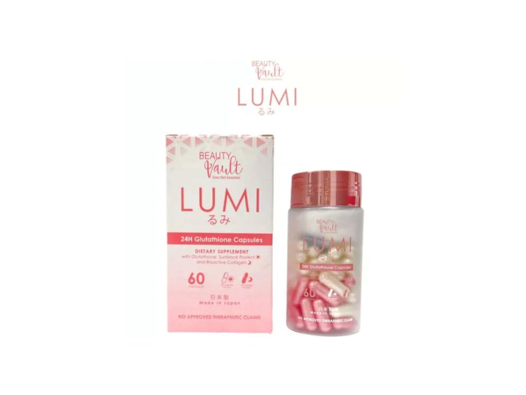 Beauty Vault LUMI 24H box beside morning routine items
