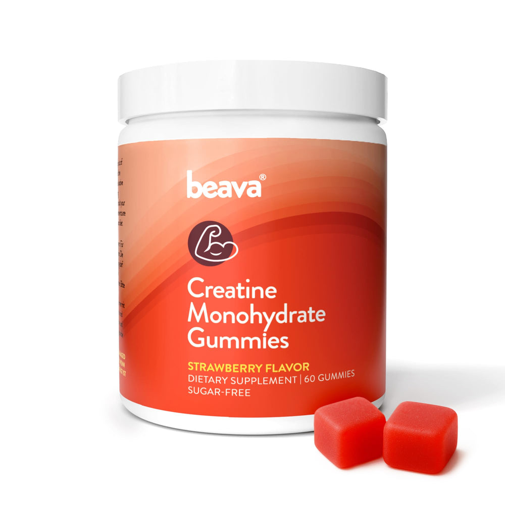 Beava Creatine Gummies pack in strawberry flavor for easy daily use.