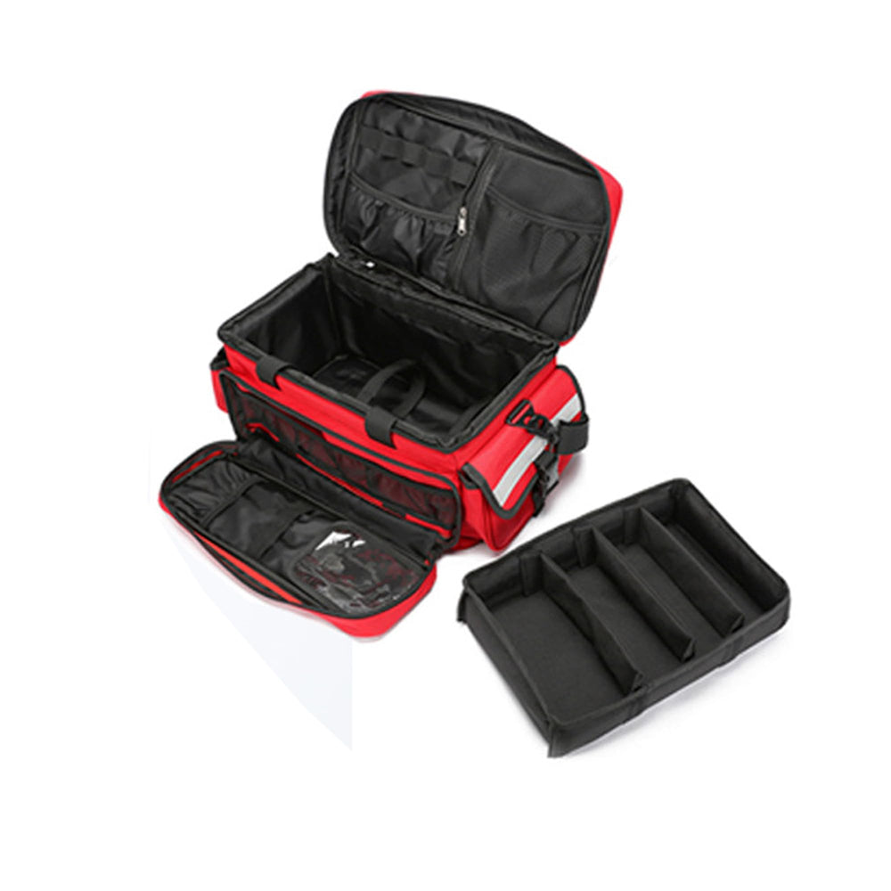Be-Better medical bag open double-layer reveals organized compartments for quick access