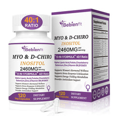 Bebien fit 13in1 bottle showing Myo-Inositol and D-Chiro Inositol for hormonal balance