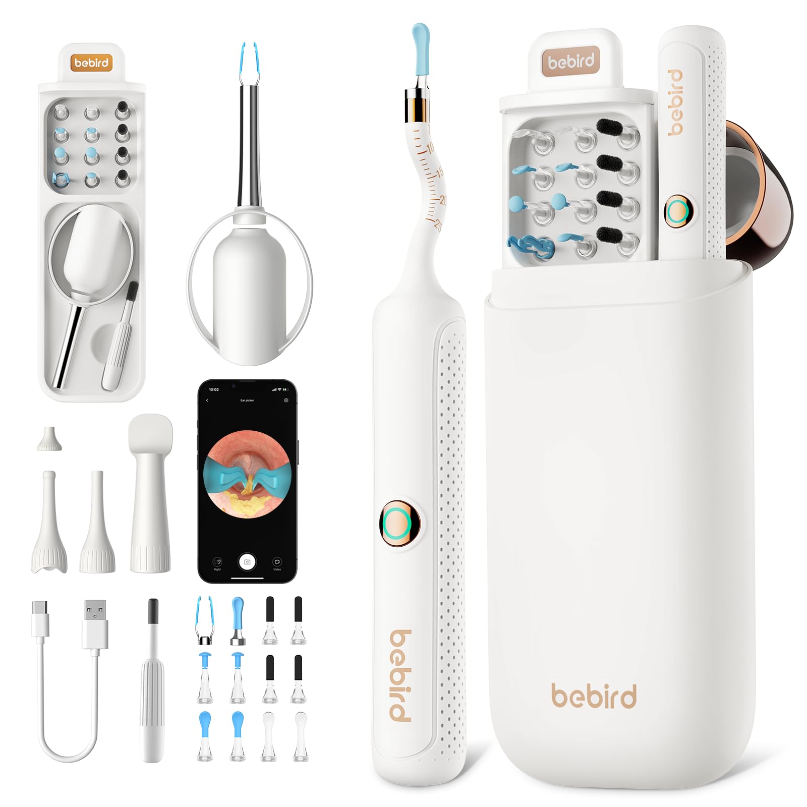 BEBIRD Earsight Plus R37R camera view for precise ear inspection at home