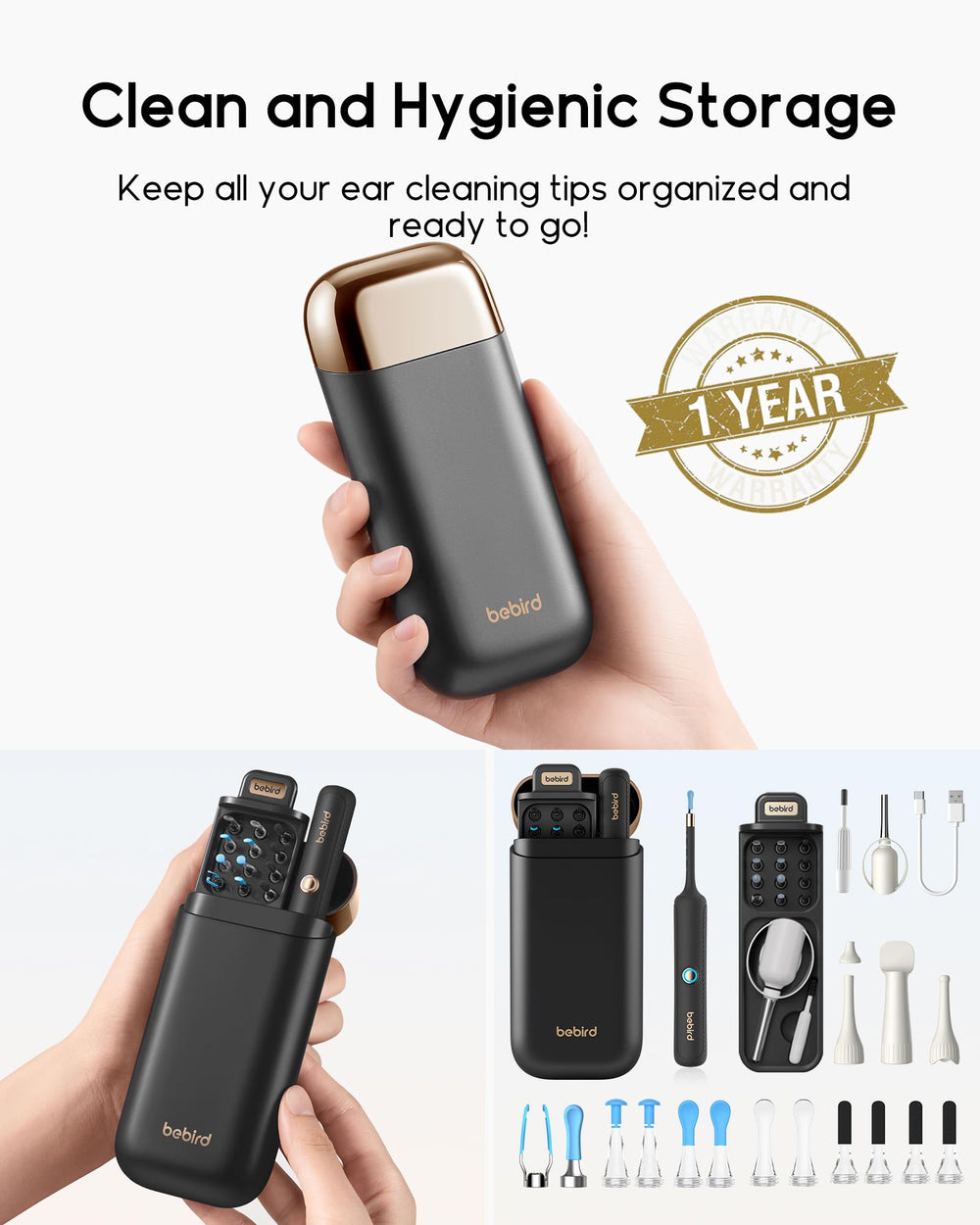 BEBIRD Earsight Plus R37R flexible otoscope fits inner ear curves with clear visuals