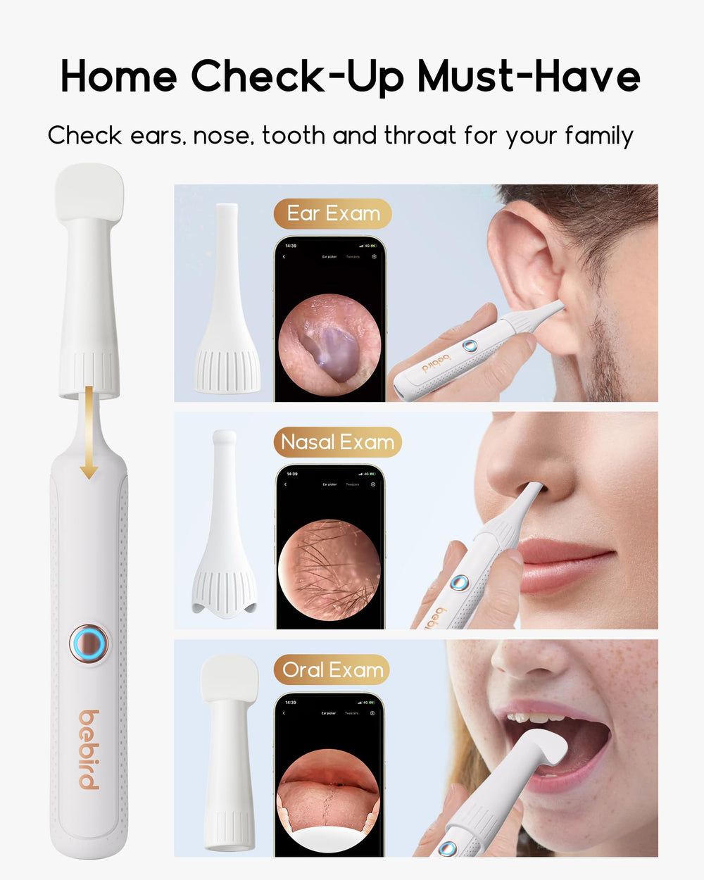 BEBIRD Earsight Plus R37R kid‑friendly design reduces ear care anxiety
