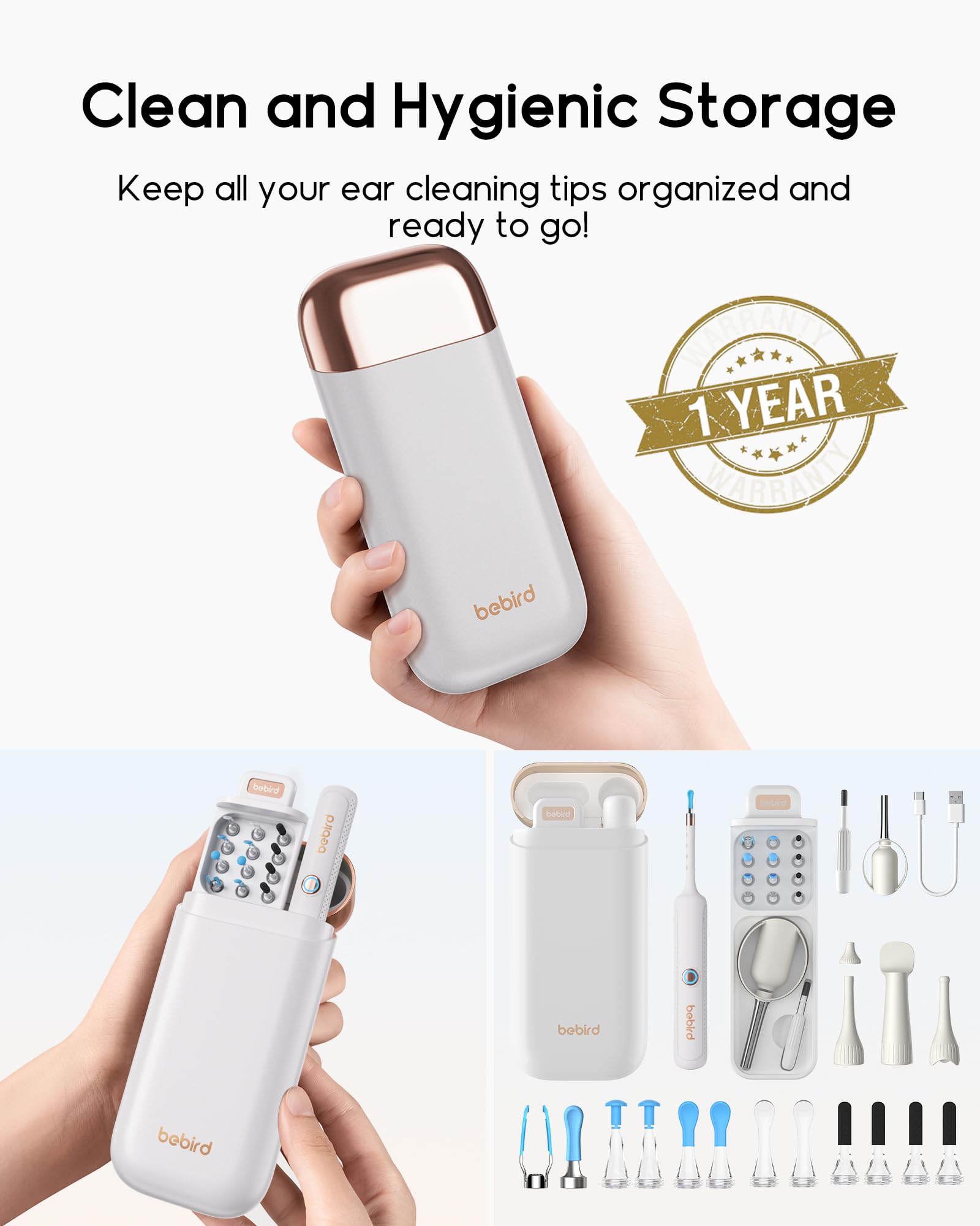 BEBIRD Earsight Plus R37R visual tweezers for gentle wax removal