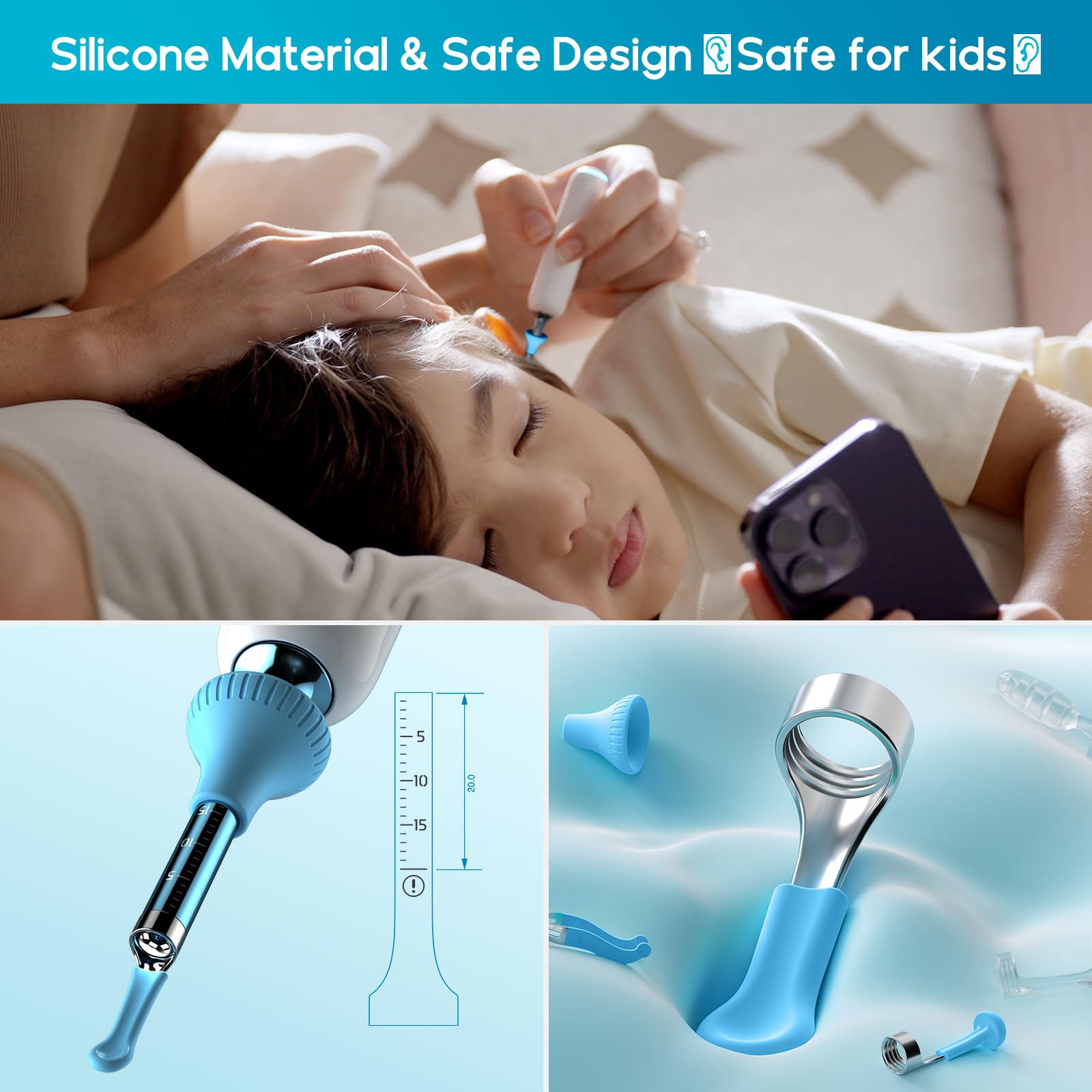 BEBIRD Home 30S ultra-soft silicone ear tip is gentle for newborns