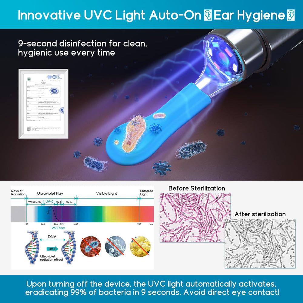 BEBIRD Home 30S UVC-light feature helps address unseen particles near the tip