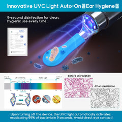 BEBIRD Home 30S UVC-light feature helps address unseen particles near the tip