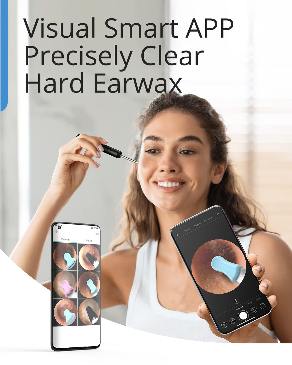 BEBIRD R1 rechargeable battery provides long standby for on-demand cleaning.