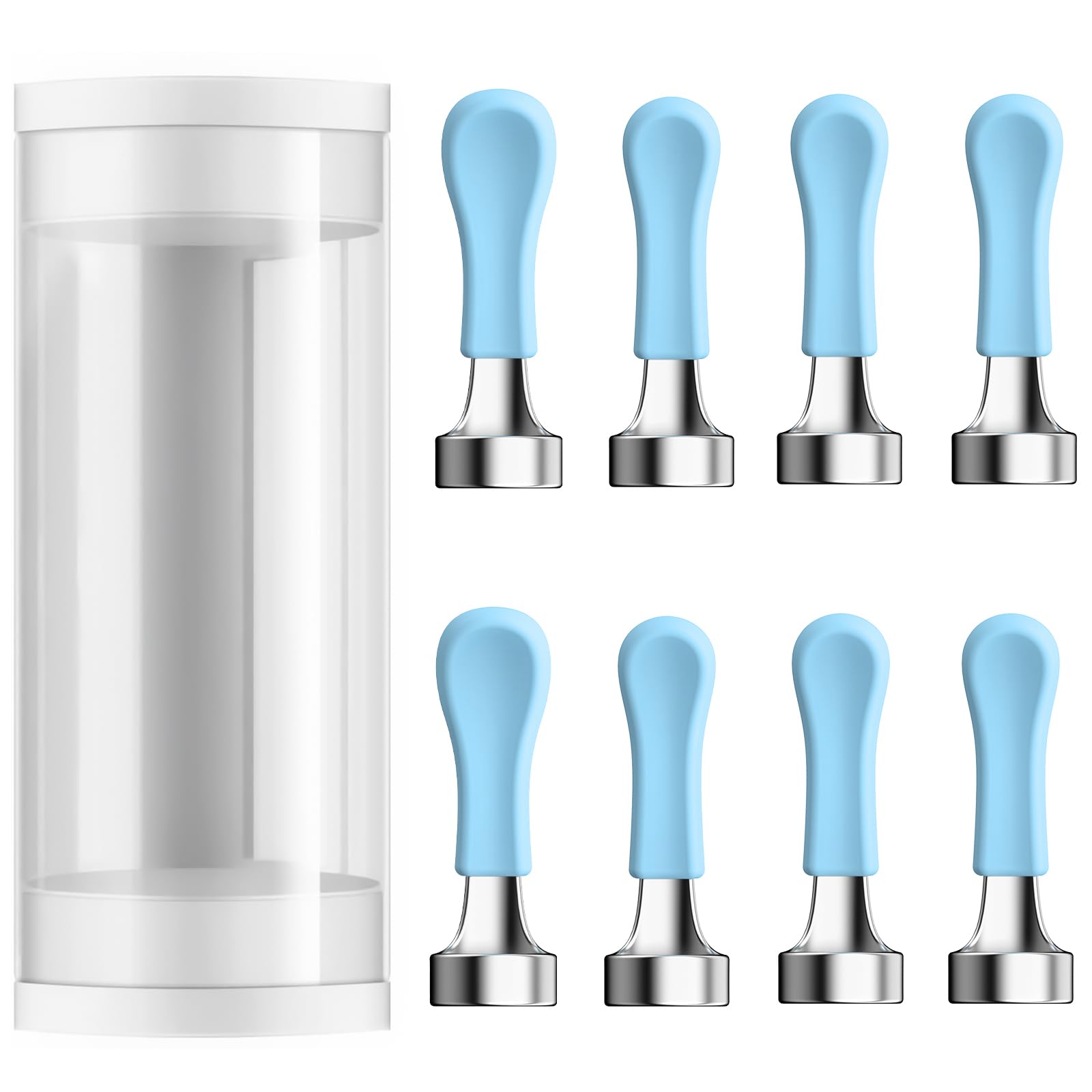 BEBIRD 8-pack replacement ear tips in waterproof silicone for endoscope use.