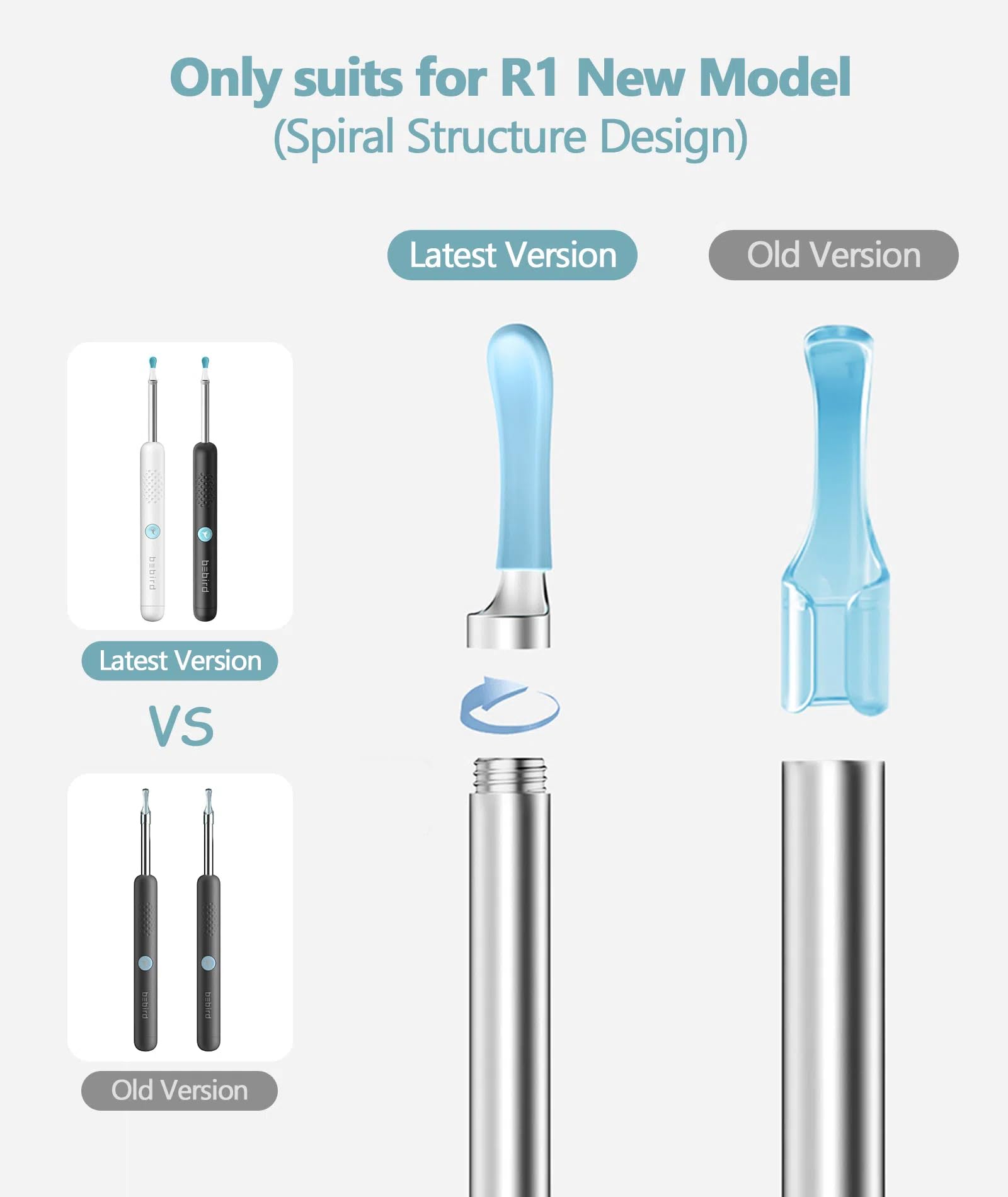 BEBIRD silicone and stainless-steel tips combine softness with durability.