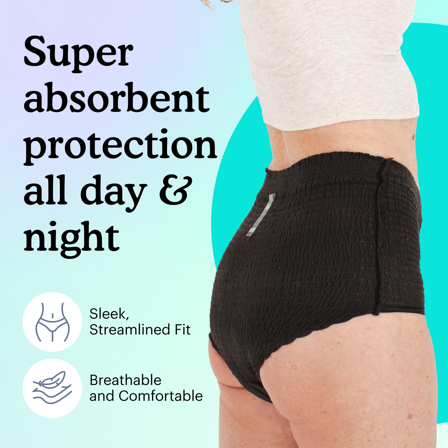 Because breathable cloth-like fabric close-up supports comfortable all-day wear.