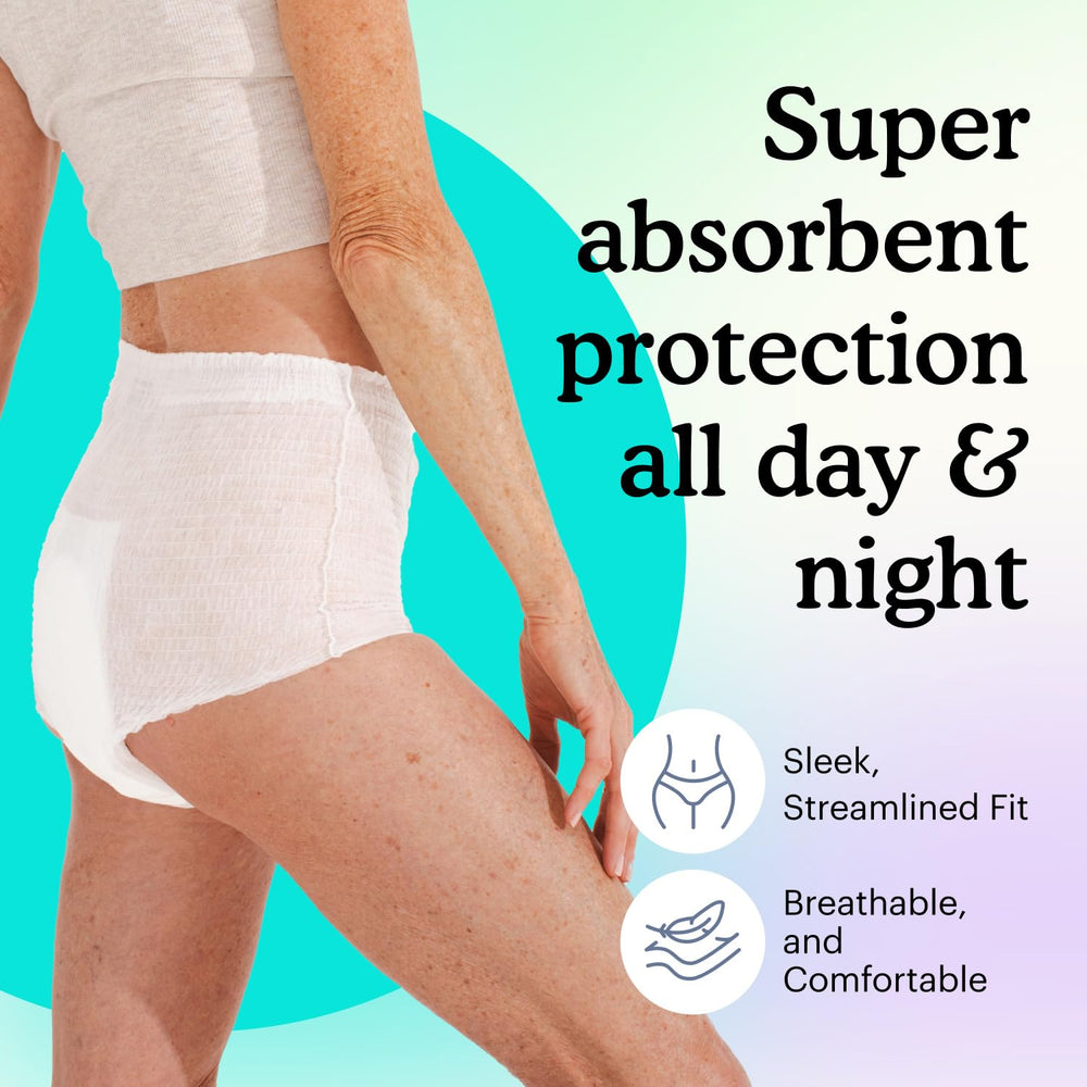 Because dual-core absorbent system closeup for reliable leak protection.