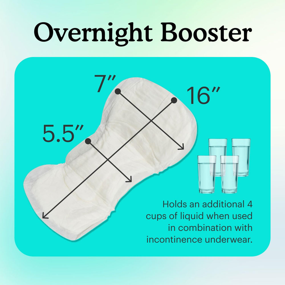 Because Overnight Booster Pads are easy to change on the go.
