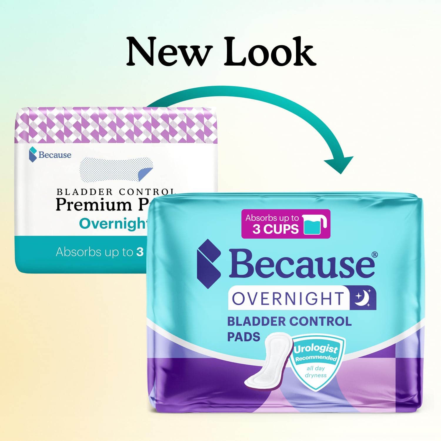 Because Overnight Pads offer a 14-inch length for secure sleep-time coverage.