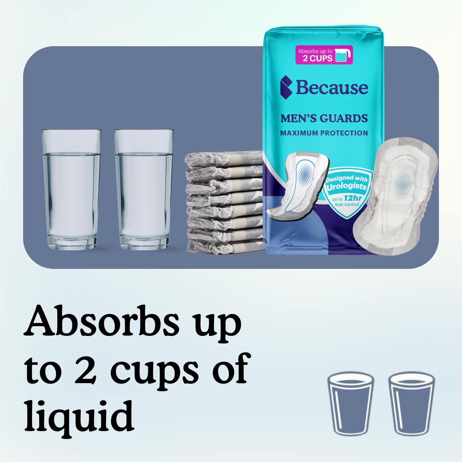 Because Premium Guards dual core absorption quickly locks in moisture