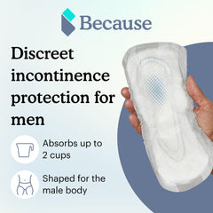 Because Premium Guards for Men 20-count pack with resealable pouch for on-the-go freshness