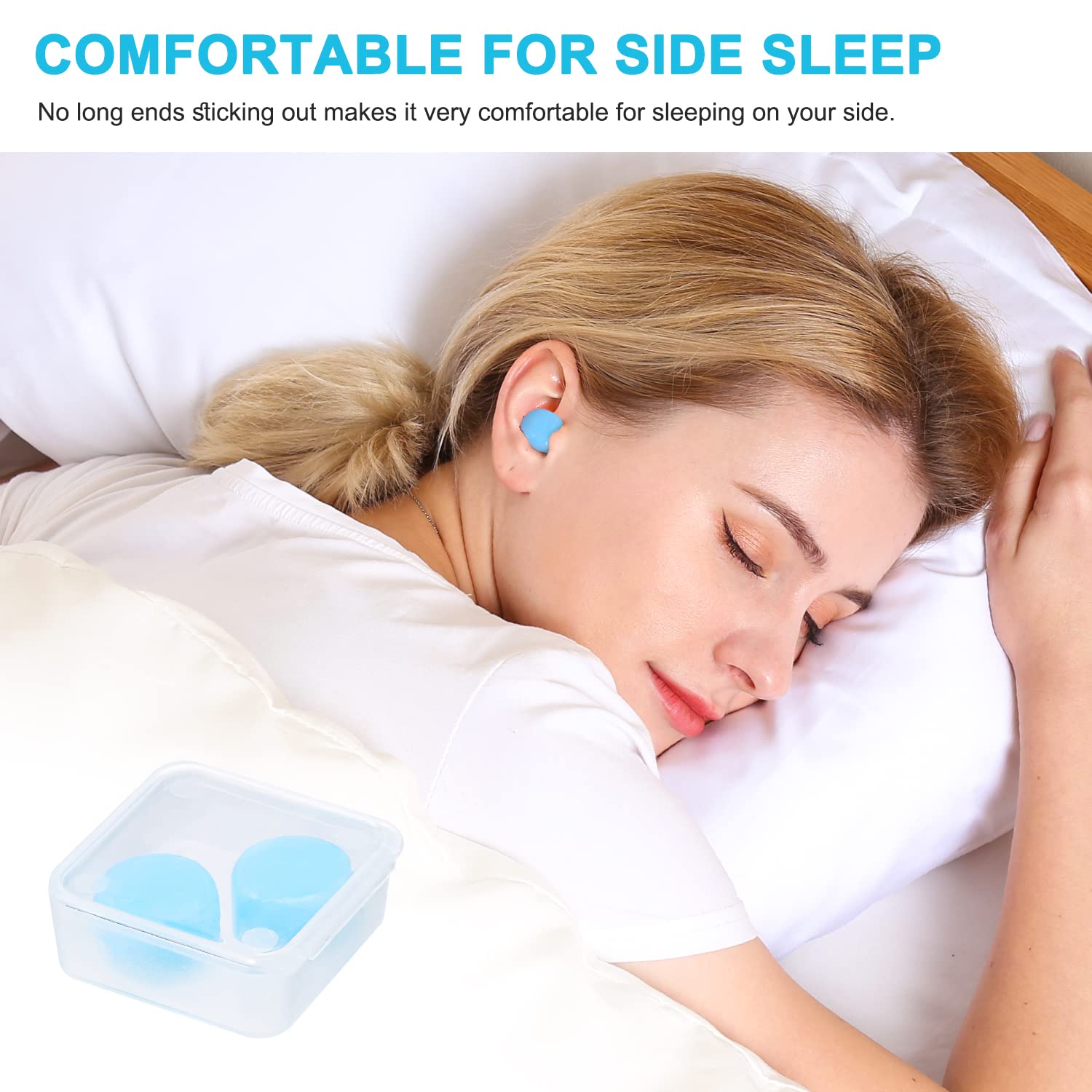 Becheln swimming ear plugs block water while staying comfortable.