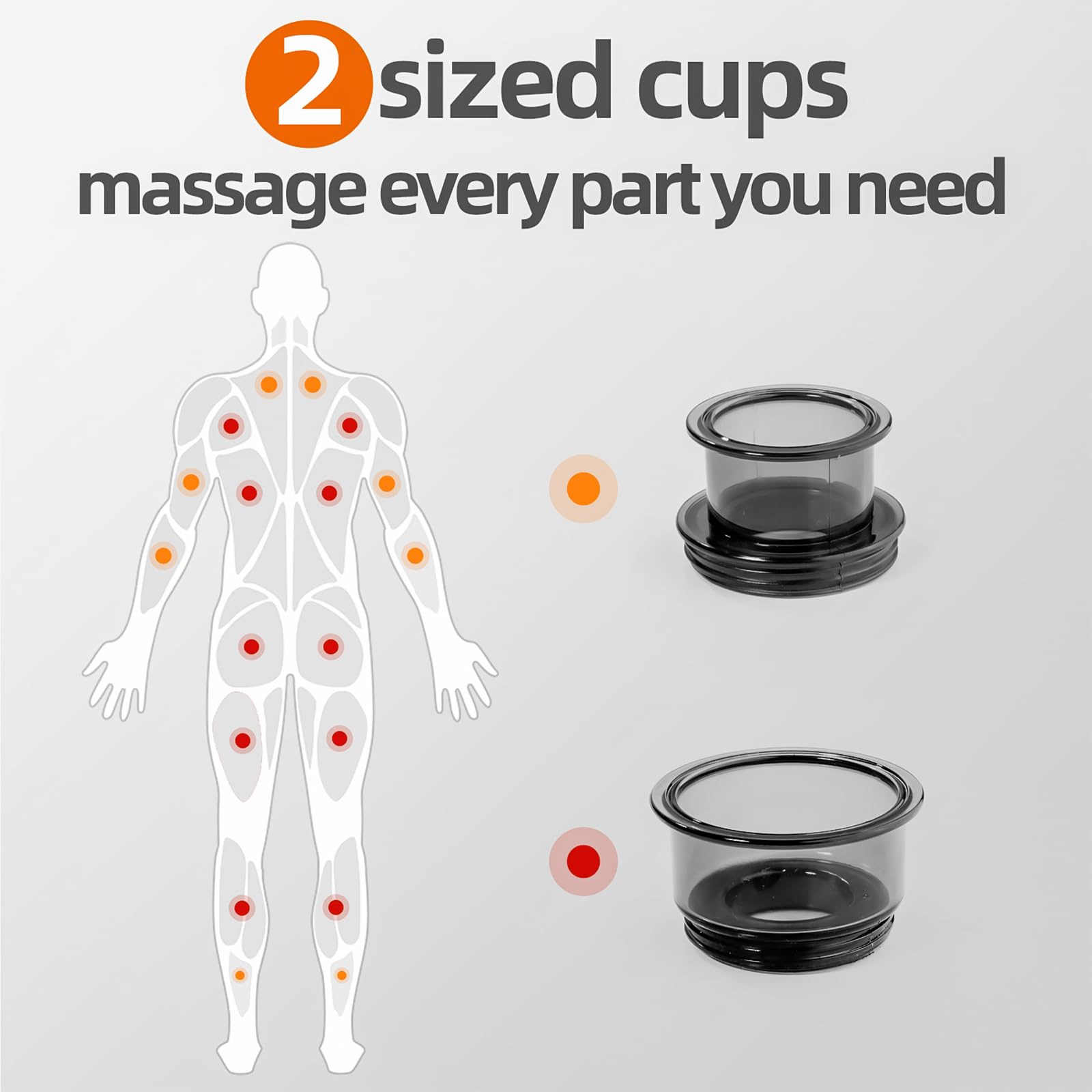 Becommend cupping kit with heat and red light therapy