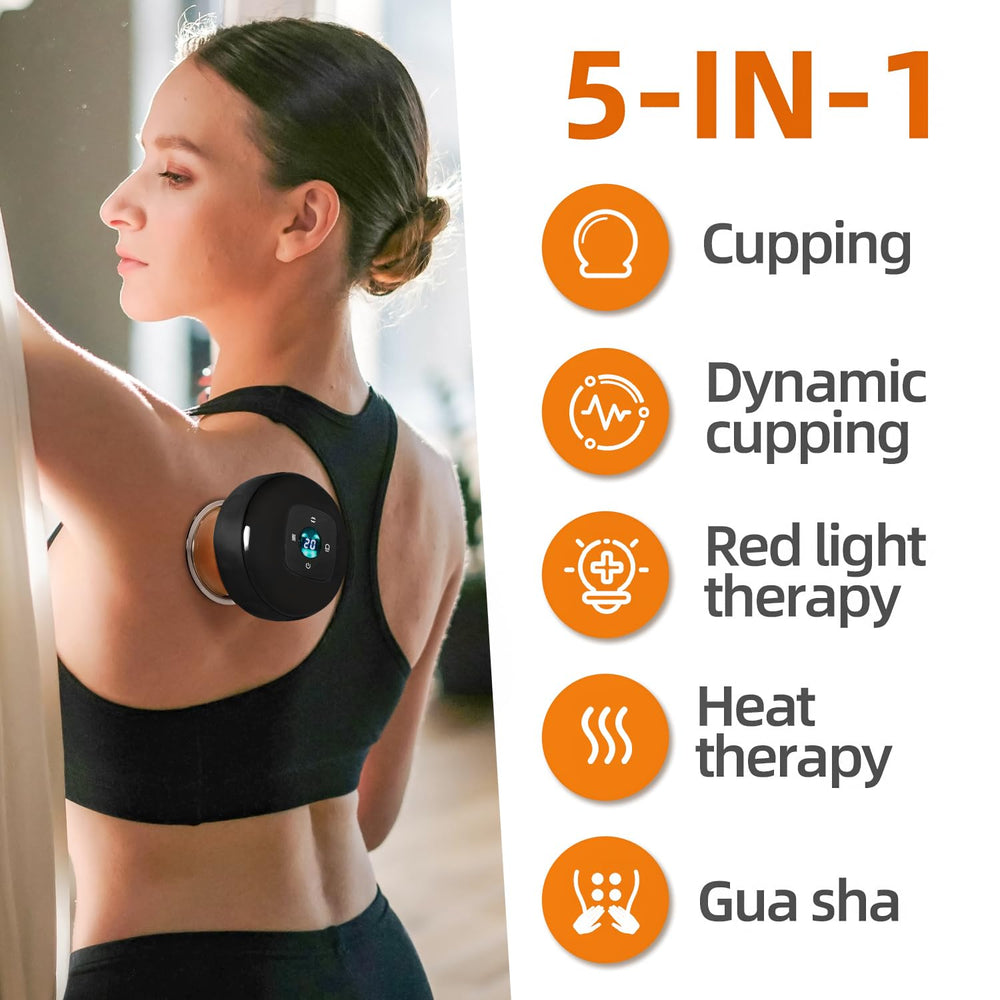 Becommend cupping set for shoulder massage with heat