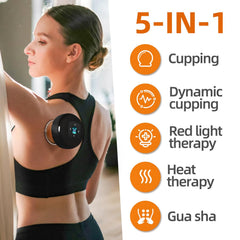 Becommend cupping set for shoulder massage with heat