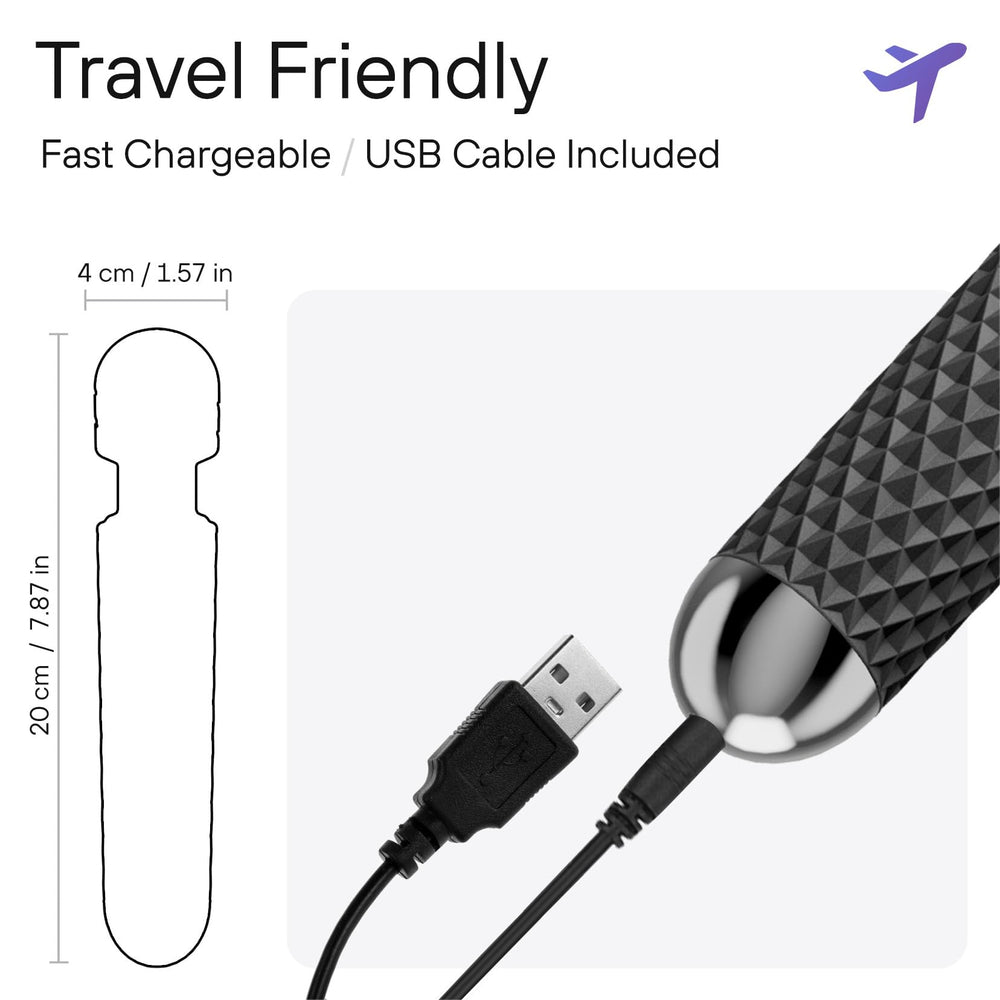 Bed Geek flexible-neck massage wand targeting hard-to-reach areas with adjustable comfort