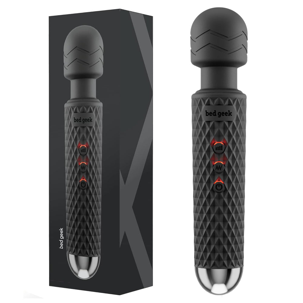 Bed Geek prism massage wand with silicone surface for smooth, controlled relief
