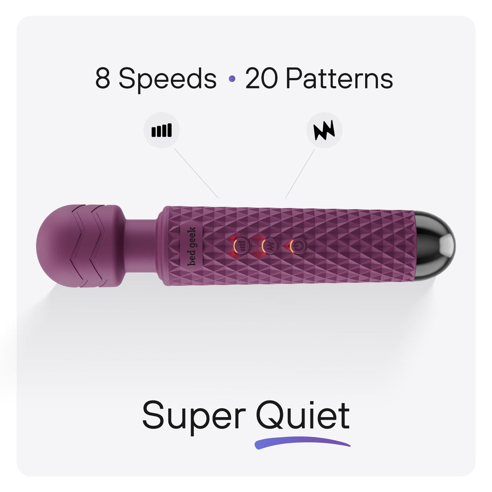 Bed Geek waterproof massager easy cleaning after workouts