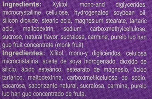 Bedoyecta Kids chewables nutrition label close-up shows ingredients.
