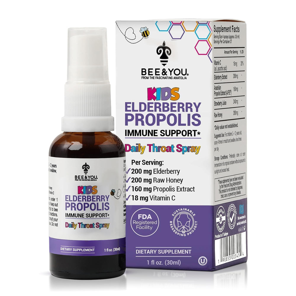 Bee & You Kids Immune Support Spray bottle for easy daily use