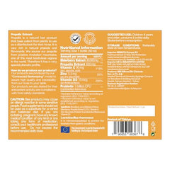 Bee & You Kids Propolis Immune Shot dropper showing micro-encapsulated probiotic benefits