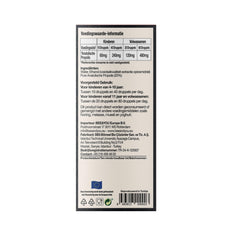 Purity seals and certifications on Bee & You propolis drops packaging.