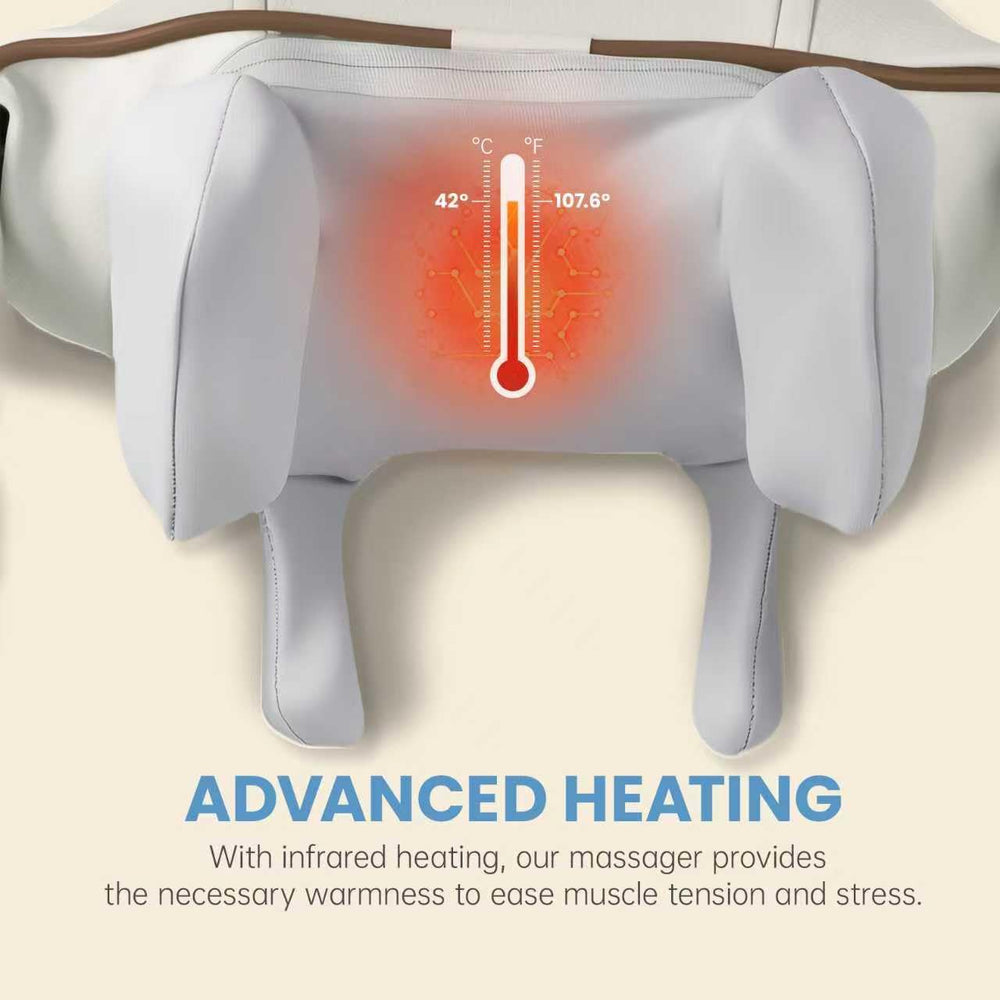 BeeChip 2-in-1 wireless massager for hands-free or handheld use.