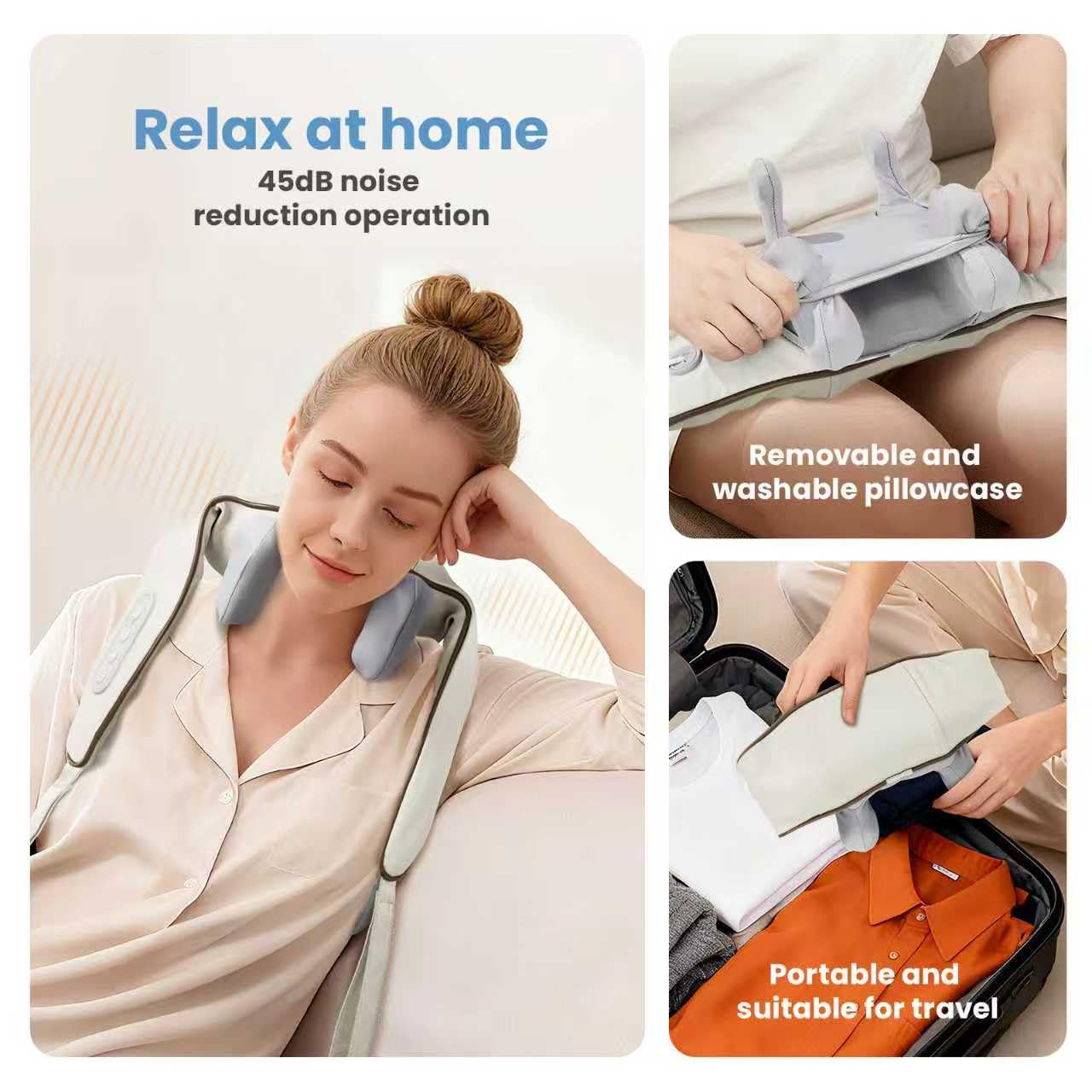 BeeChip whisper-quiet operation under 45 dB for discreet relaxation.