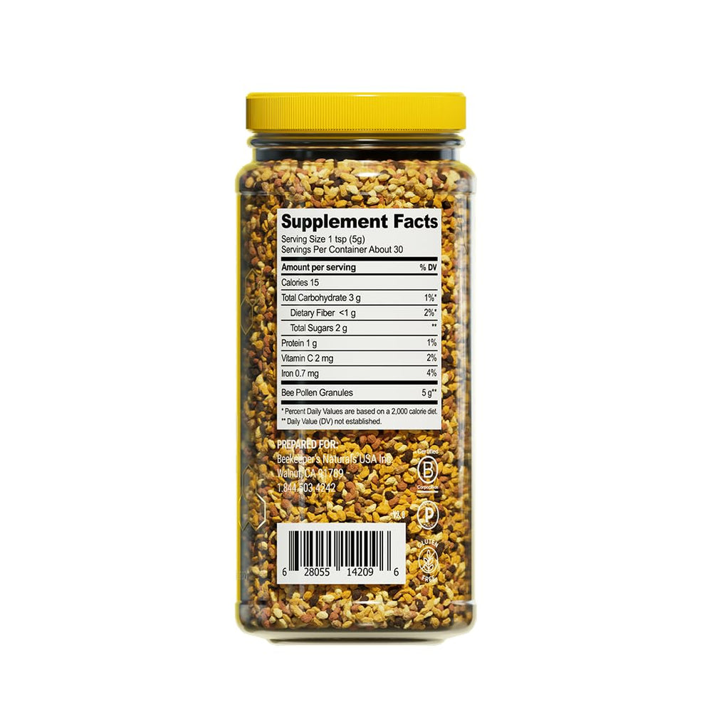 Beekeeper's Naturals gluten-free and paleo-friendly claim highlights dietary compatibility.